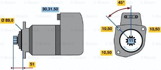 BOSCH 0 986 012 740 - Starter www.molydon.hr