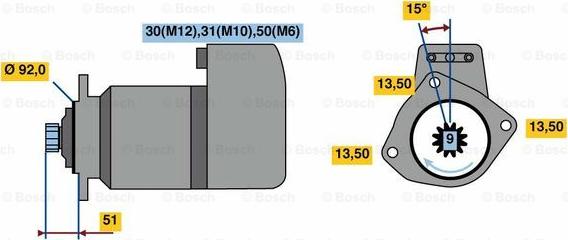 BOSCH 0 001 416 002 - Starter www.molydon.hr