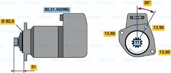 BOSCH 0 001 416 011 - Starter www.molydon.hr