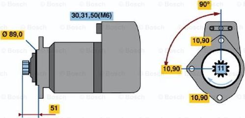 BOSCH 0 001 416 036 - Starter www.molydon.hr