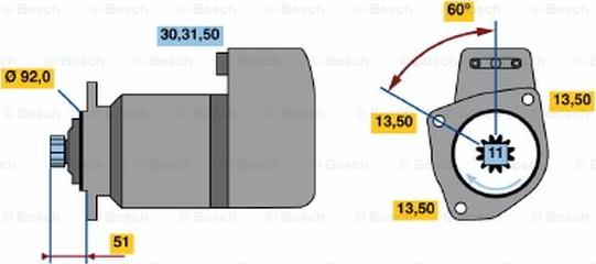 BOSCH 0 001 417 045 - Starter www.molydon.hr