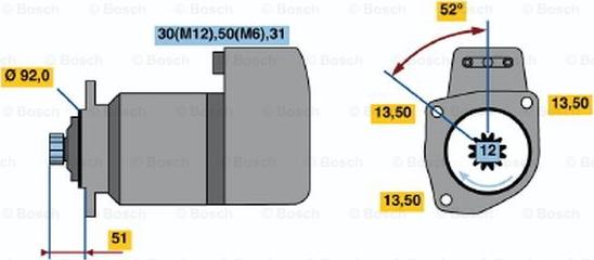 BOSCH 0 001 417 075 - Starter www.molydon.hr