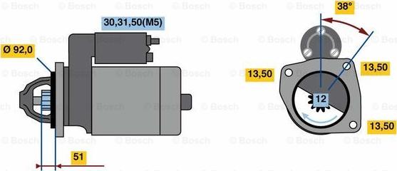 BOSCH 0 001 420 025 - Starter www.molydon.hr