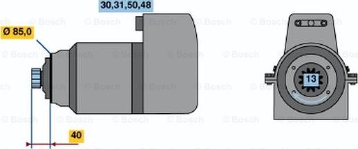 BOSCH 0 001 510 005 - Starter www.molydon.hr