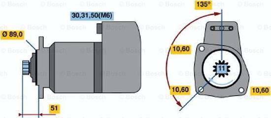 BOSCH 0 001 510 008 - Starter www.molydon.hr