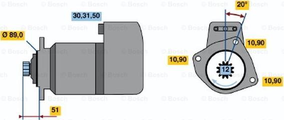 BOSCH 0 001 510 028 - Starter www.molydon.hr