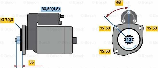 BOSCH 0 001 153 007 - Starter www.molydon.hr