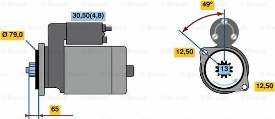 BOSCH 0 001 153 009 - Starter www.molydon.hr