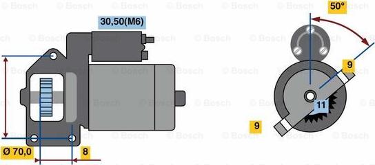 BOSCH 0 001 109 069 - Starter www.molydon.hr