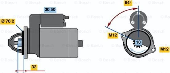 BOSCH 0 001 109 066 - Starter www.molydon.hr