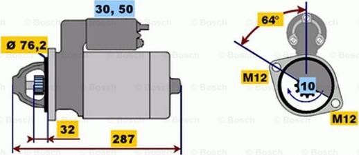 BOSCH 0 001 109 021 - Starter www.molydon.hr