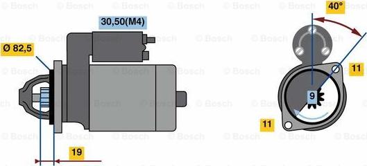 BOSCH 0 001 109 356 - Starter www.molydon.hr