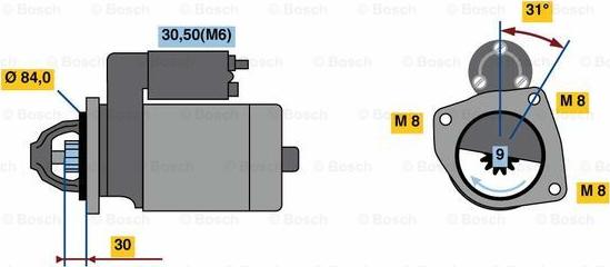 BOSCH 0 001 109 365 - Starter www.molydon.hr