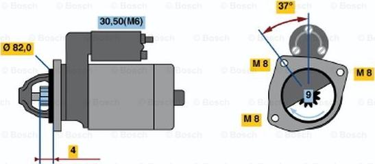 BOSCH 0 001 109 332 - Starter www.molydon.hr