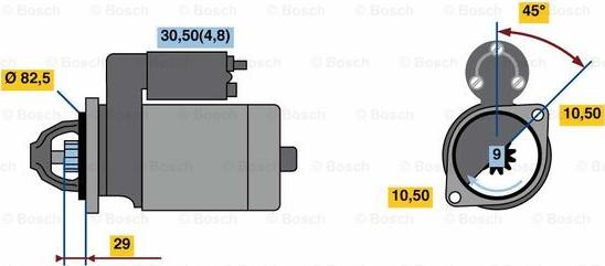 BOSCH 0 001 109 331 - Starter www.molydon.hr