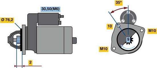 BOSCH 0001109264 - Starter www.molydon.hr