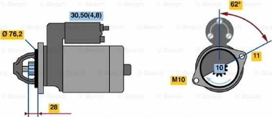 BOSCH 0 001 109 260 - Starter www.molydon.hr