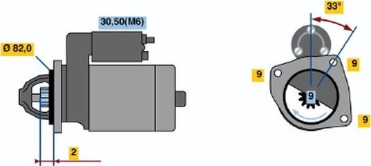 BOSCH 0 001 109 267 - Starter www.molydon.hr