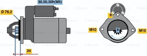 BOSCH 0 986 019 980 - Starter www.molydon.hr