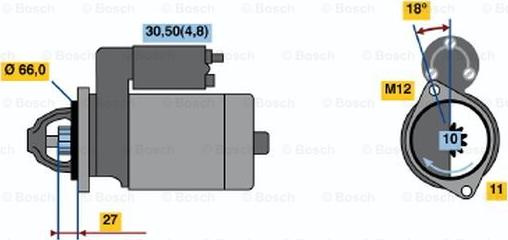 BOSCH 0 001 109 275 - Starter www.molydon.hr