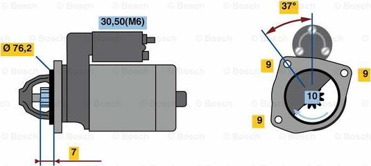 BOSCH 0 001 108 450 - Starter www.molydon.hr