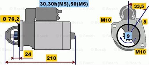 BOSCH 0 001 108 401 - Starter www.molydon.hr