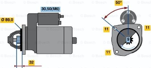 BOSCH 0 001 108 141 - Starter www.molydon.hr