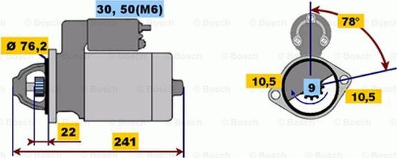 BOSCH 0 001 108 150 - Starter www.molydon.hr