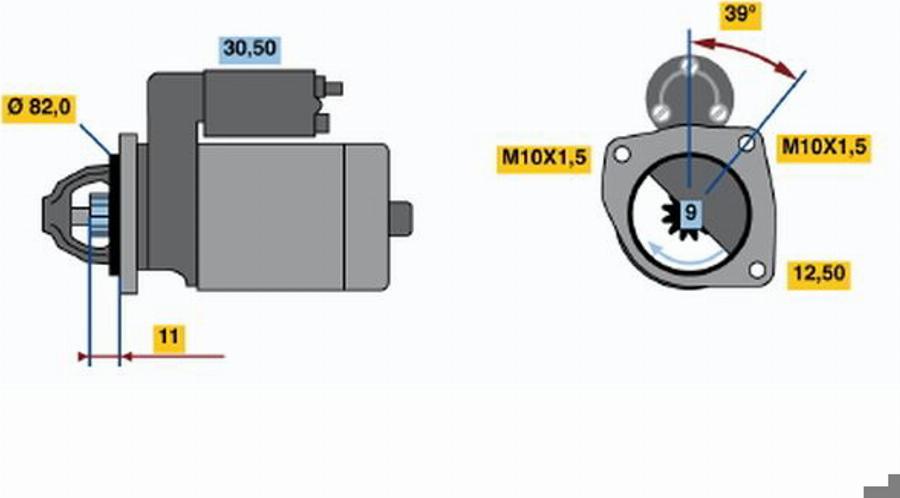 BOSCH 0001108160 - Starter www.molydon.hr