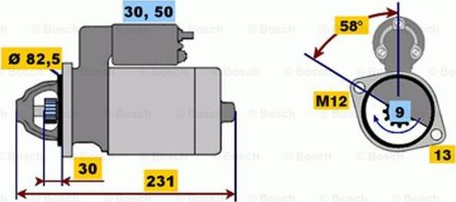 BOSCH 0 001 108 174 - Starter www.molydon.hr