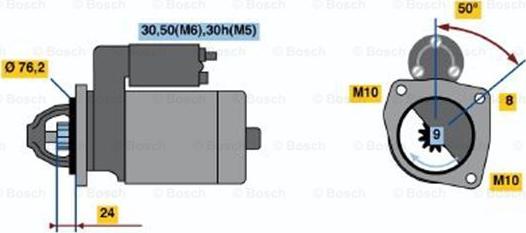 BOSCH 0 001 108 245 - Starter www.molydon.hr