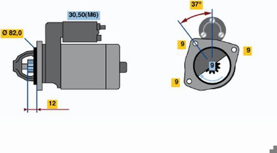 BOSCH 0 001 108 204 - Starter www.molydon.hr