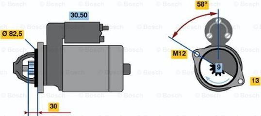 BOSCH 0 001 108 220 - Starter www.molydon.hr