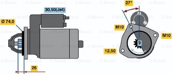 BOSCH 0 001 108 228 - Starter www.molydon.hr