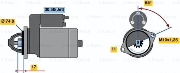 BOSCH 0 001 107 448 - Starter www.molydon.hr