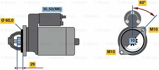 BOSCH 0 001 107 459 - Starter www.molydon.hr