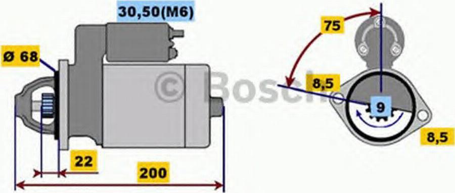 BOSCH 0001107408 - Starter www.molydon.hr