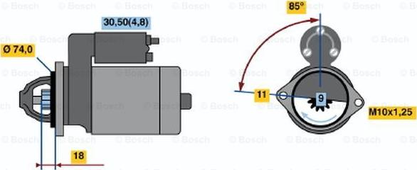 BOSCH 0 986 021 060 - Starter www.molydon.hr