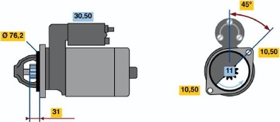 BOSCH 0 001 107 090 - Starter www.molydon.hr