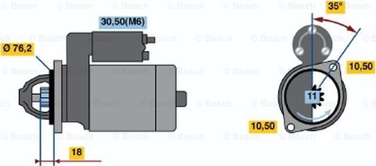 BOSCH 0 001 107 107 - Starter www.molydon.hr