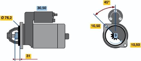 BOSCH 0001107058 - Starter www.molydon.hr