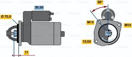 BOSCH 0 001 107 064 - Starter www.molydon.hr