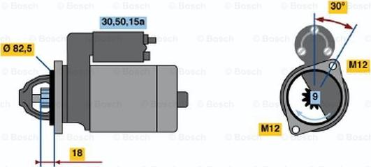 BOSCH 0 001 107 068 - Starter www.molydon.hr