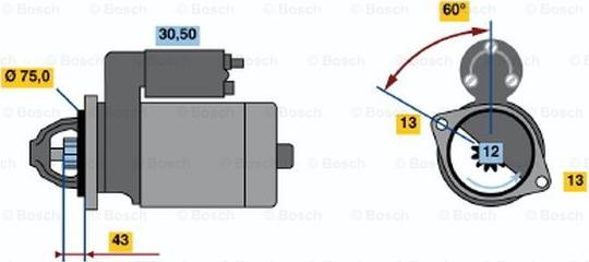 BOSCH 0 001 107 080 - Starter www.molydon.hr