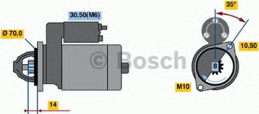 BOSCH 0001107038 - Starter www.molydon.hr