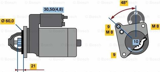 BOSCH 0 001 107 110 - Starter www.molydon.hr