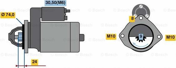 BOSCH 0 001 115 040 - Starter www.molydon.hr