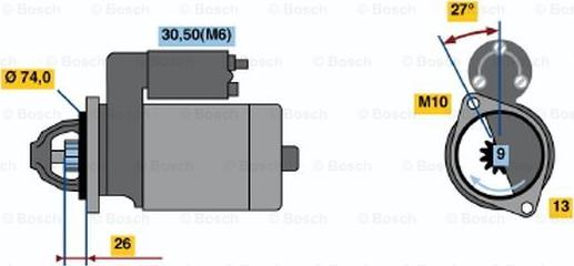 BOSCH 0 001 115 031 - Starter www.molydon.hr