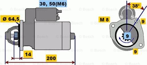 BOSCH 0 001 116 005 - Starter www.molydon.hr