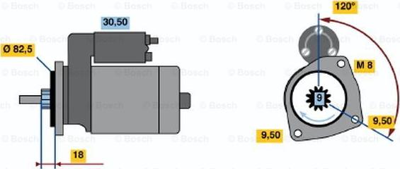 BOSCH 0 001 110 007 - Starter www.molydon.hr